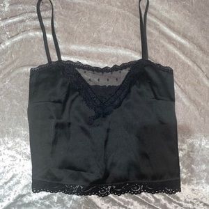 Brandy Melville | Black Lace Tank Top